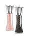 Salt and Pepper Grinder Set - Stainless Steel Refillable Salt &amp; Peppercorn Shakers