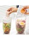 1000ml Salad Cup with Fork, Lid and Handle for Weight Loss, Portable with Space for Lamp (White)