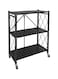 Kitchen Metal Storage Rack Black 72x37x87.5cm
