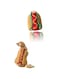 Sweet seven Hot Dog Pet Costume - Winter Dog Dresses, Halloween Cat Costumes, and Puppy Outfits - Dog Warm Clothes and Hamburger Jumpsuit Size M