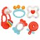 Huanger - Baby Rattles &amp; Teether Sensory Set 5pcs - Multicolor