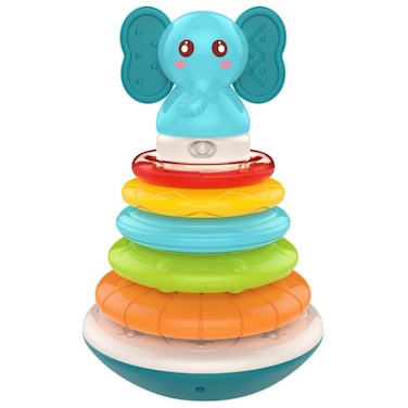 Huanger - Baby Stacking Rings Educational Toy With Elephant