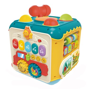 Huanger - Baby Activity Cube Musical Learning Toy - Multicolor