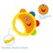 Goodway - Baby Rattle Tambourine Toy With Easy Grip Handle - Orange