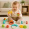 Huanger - Baby Rattles And Teether Toy Set For Newborns 8Pcs