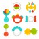 Huanger - Baby Rattles And Teether Toy Set For Newborns 8Pcs