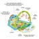 Huanger - Baby Piano Playmat w/ Music - Blue