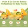 Huanger -Baby Dinosaur Push And Pull Toy Car W/ Wheels-Yellow
