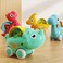 Huanger -Baby Dinosaur Push And Pull Toy Car W/ Wheels-Green