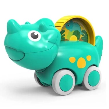 Huanger -Baby Dinosaur Push And Pull Toy Car W/ Wheels-Green