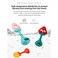 Huanger - Baby Rattle Fruit shape Soft Silicone Teether - Orange