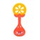 Huanger - Baby Rattle Fruit shape Soft Silicone Teether - Orange