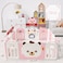 Little Angel Baby Playpen Toddler Play Yard With Hoop 14 pcs- Pink