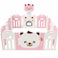 Little Angel Baby Playpen Toddler Play Yard With Hoop 14 pcs- Pink