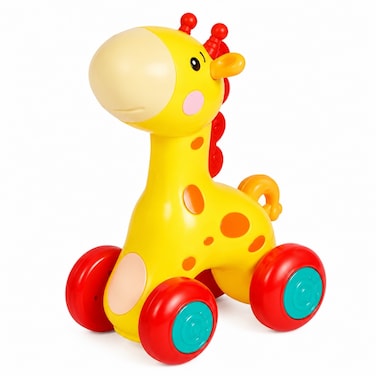 Goodway - Baby Push &amp; Go Giraffe Toy With Rolling Wheels