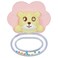 Huanger - Baby Lion Teether And Rattle Toy For Newborns Pink
