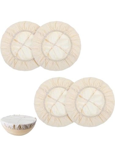 PCS Sourdough Bowl Covers, Reusable Cloth Bowl Covers for Sourdough Bread Proofing Washable Linen Cotton Bowls Cover Elastic Stretchable Fabric Lids for Fermentation Jars
