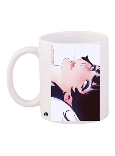 Hinata Hyuga Printed Coffee Mug White/Black/Beige