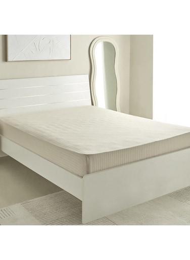 Box Hamilton Satin Stripe Olympic Queen Fitted Sheet 200 x 36 x 160 cm