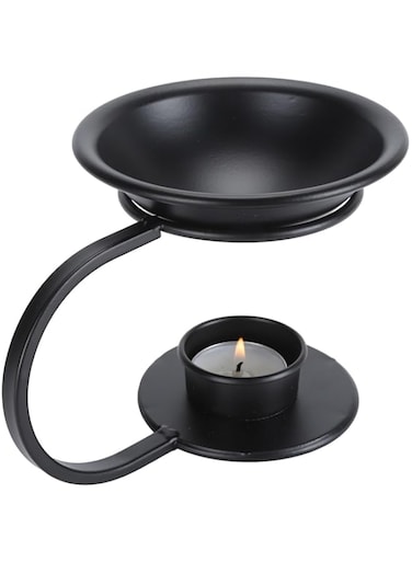 Fabater Essential Oil Burner, Wax Melt Burner, Iron Candle Tealight Holder, Fragrance Oil Warmer for Living Room, Spa, Bedroom, Office, Home Decor (V Shaped)