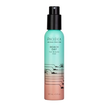 Pacifica Beauty Beach Day Hair and Body Mist, Fragrances, Body Spray, Hair Perfume, Bliss, Bergamont, Orange Flower, Sandalwood, Amber, Must, Suede Leather, Clean Perfume, Vegan, 5 fl oz (1 Count)