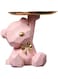 ANKICK Storage Tray Statue Key Holder Figurine, Candy Jewelry Earrings Lipsticks Tray, Cute Bear Statues with Dish, Bear Sculptures Key Bowl Dish Decorative Trays for Home &amp; Office Decor