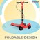 Top Gear Kids Kick Scooter TG 699 &ndash; Lightweight Foldable Design with 5-Step Adjustable Height for Ages 3+ - Blue
