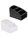 GIONAR 2PCS Modern Acrylic Coffee &amp; Tea Organizer, Black &amp; White, 3-Compartment, Compact Storage Box for Tea Bags, Sugar, Coffee