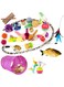 Mumoo Bear 28Pcs Kitten Toys Assorted, Cat Tunnel Catnip Fish Feather Teaser Wand Fluffy Mouse Mice Balls and Bells Toys for Cat Puppy Kitty