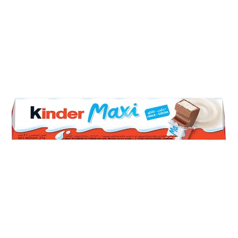 Kinder Maxi Chocolate Bar 21g
