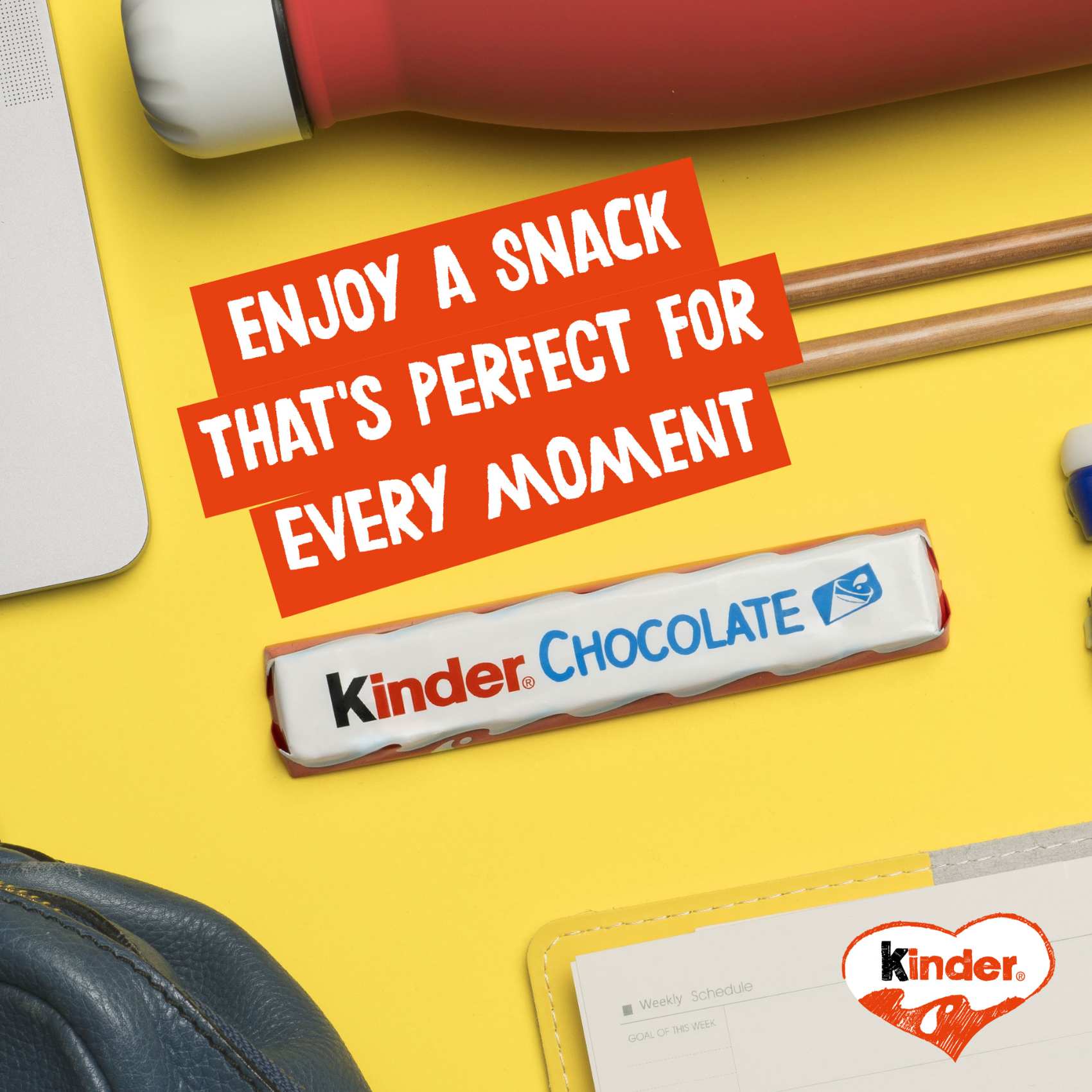 Kinder Maxi Milk Chocolate 21g Pack of 36