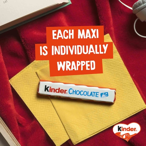 Kinder Maxi Milk Chocolate 21g Pack of 36