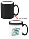 Color Changing Heat Sensitive Ceramic Mug, Image Revealed When HOT Liquid is Added! BE strong &amp; Courageous