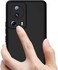 Xiaomi 13 Lite Case Cover Rubberized Matte Soft Silicone TPU with CAMERA Protection Flexible Back Case Cover for Xiaomi Mi 13 Lite (Black)