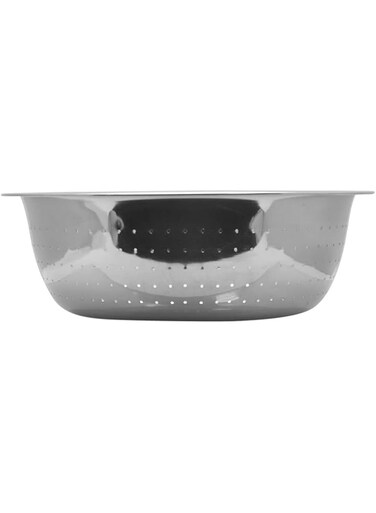 Raj Stainless Steel Colander, 41.5cm, RCF015, Rice Strainer , Pasta Strainer , Fruits &amp; Vegetables Strainer.