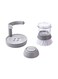 Storage Cleaning Brush Grey/Clear 9x9x12.5cm