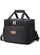 Large Lunch Bag, Insulated Lunch Bag for Men &amp; Women, Large Cooler Lunch Box, Leakproof &amp; Waterproof Tote for Work, Picnic, Travel, 15L Capacity (Black)
