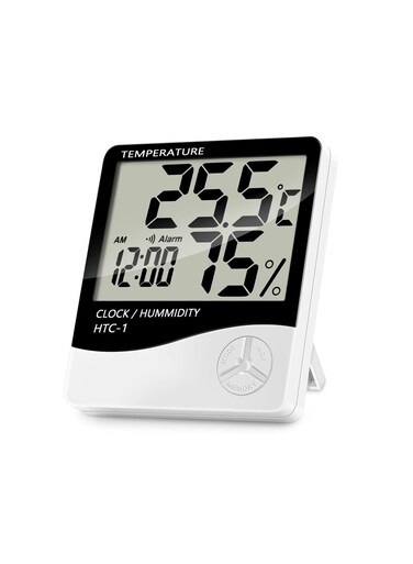 Thermometer Hygrometer Alarm Clock Lcd Dual Temperature Indoor Outdoor