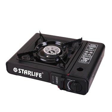 STARLIFE Portable Butane Gas Stove, Camping Stove, Durable &amp; Lightweight Design, Safety Features, Outdoor Wind Proof, Single Burner, Emergency Outdoor Cooking with Backpacking Essentials