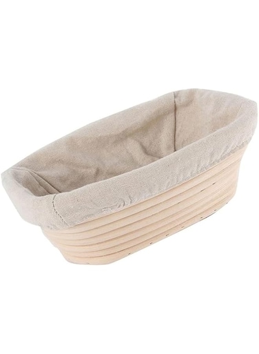 Waglos Bread Proofing Baskets Set of 1 10 inch Oval Shaped Dough Proofing Bowls w/Liners Perfect for Professional &amp; Home Sourdough Bread Baking