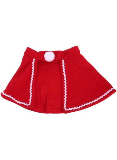 BrainGiggles Pet Christmas Costume Red Santa Christmas Cape Small, Pet Costume Outfit for Christmas Holiday Festival Small Cats Dogs Pet Costumes (PET CAPE)