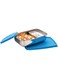 Compact Small Steel Lunch Box, Set of 2, 150ml+550ml, Blue
