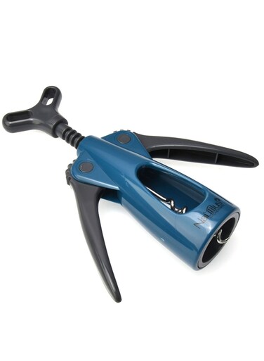 Corkscrew Wine Opener Blue/Grey Color 19.5X6.5X4.8 Cm