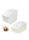 Rice Storage Containers 2pcs (5kg &amp; 10kg)-Food Storage Container with Lid, BPA Free Plastic Large Cereal Storage Box, Multifunctional Containers for Kitchen Food with Measuring Cups