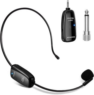Wireless Microphone, UHF Wireless Microphone, 50m Wireless Transmission, for Tourist Guide/Teaching Speeches