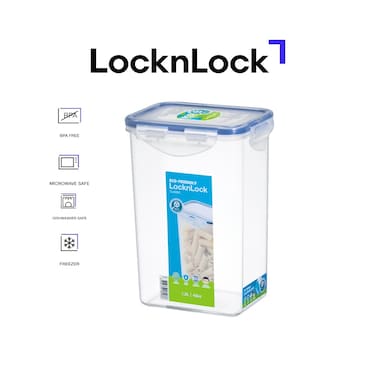 LocknLock Rectangular Food Container 1.3L - Airtight, BPA-Free, Microwave, Freezer, and Dishwasher Safe