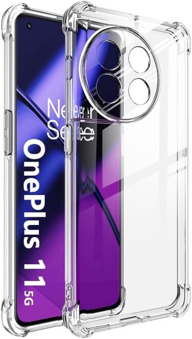 Case Compatible with OnePlus 11 Case Cover with Camera Protection, Protective Shock Absorption Bumper soft Anti-Scratch Transparent Case For Oneplus 11 5G (Transparent)