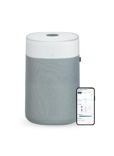 Blueair Blue Pure 211i Max Air Purifier for Extra Large Rooms, Cleans 3,235 sqft in 1 Hour, 5-Stage Filtration, Odor Removal, HEPASilent for Virus, Bacteria, Pets, Dust, Smoke, Smart Wifi - White Grey