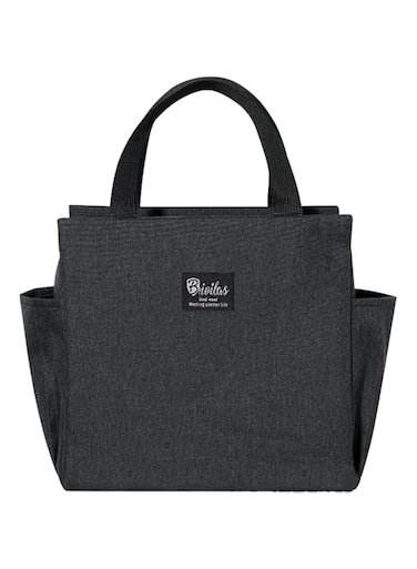 Tazweeq Lunch Bag Tote Cooler Insulated Lunch Box for Women and Men, Large Capacity Lunch Bag, Reusable Waterproof Lunch Bag, For Work and Picnics (Black)