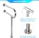 Non-Slip handrail 304 Stainless Steel handrail Disabled Toilet Toilet Barrier-Free Railing handrail guardrail Frame Shower aid handrail Hand Grips